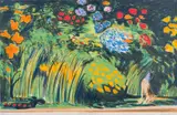 Charles Blackman, White cat's garden, screenprint 37/80
