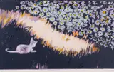 Charles Blackman, Butterflies' Path, screenprint 37/80