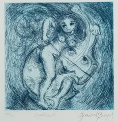 Erotacello by David Boyd, etching 49/60, sold Nov 2018