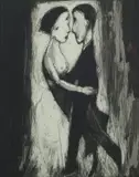 Gary Shead, Tango, etching 98/100