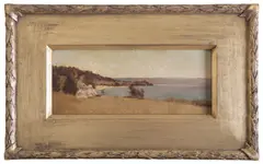 Tom Roberts, Elizabeth "Lillie" Williamson, Phillip Island, c.1886, oil on wood panel