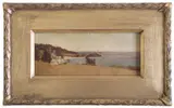 Tom Roberts, Elizabeth "Lillie" Williamson, Phillip Island, c.1886, oil on wood panel