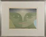 Dora Chapman, Fish Girl, 1970, colour lithograph ed. 5/35
