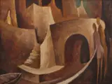 Bill Coleman, Small Bridge, oil on board