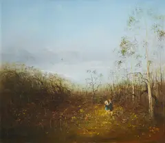David Boyd, Children Playing, oil on canvas