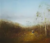David Boyd, Children Playing, oil on canvas