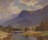 Rubery Bennett, An Autumn Day, Burragorang Valley, oil on canvas