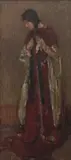 Charles Wheeler, Woman in Red Gown, 1908, oil on canvas