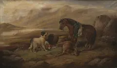 Robert Cleminson, The Hunt, oil on canvas