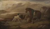 Robert Cleminson, The Hunt, oil on canvas