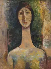 Maggie by Noel Counihan, 1975, oil on board, sold Nov 2018