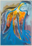 Charles Blackman, Fire Bird, screenprint 142/150