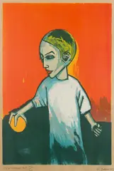 Robert Dickerson, The Orange Ball, 1969, screenprint 17/60
