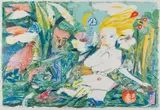 Charles Blackman, Fairytale Garden of Childhood, screenprint 53/90