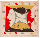 Pablo Picasso, Festival Mondial de la Jeunesse et des Etudiants pour la paix, screenprint in colours on cotton