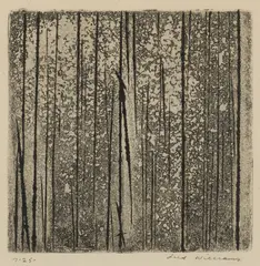 Forest by Fred Williams, etching 7/25, sold Sep 2018