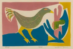 Barbara Brash, Bird, linocut 14/25