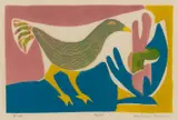 Barbara Brash, Bird, linocut 14/25