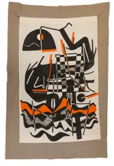 Nightly Quirkshade by Erica McGilchrist, 1966, heat polymerising acrylic on linen, sold Oct 2018