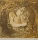 Hermia Boyd, Oedipus, 1971, etching, ed.15/50