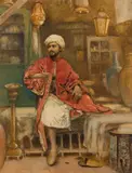 Maria Martinetti, Oriental Man, watercolour