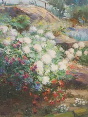 Ethel Anna Stephens, The Garden, 1927, oil on canvas