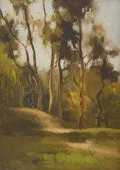 Elma Roach, Gum Trees, 1921, oil on canvas