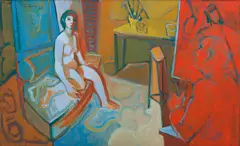 Ian Armstrong, Studio Portrait, 1986, oil on canvas