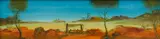 Pro Hart, Mining Landscape, 1975, oil on board