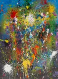 Pro Hart, Cannon Painting II, 1989, acrylic on canvas