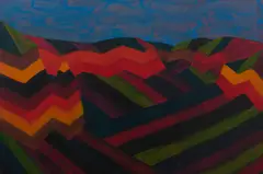 Peter Cooley, View from Govetts Leap 5, 1998, oil on canvas