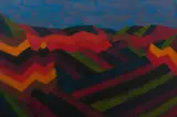 Peter Cooley, View from Govetts Leap 5, 1998, oil on canvas