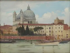 Herbert Rose, Santa Maria della Salute, oil on canvas