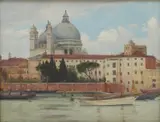Herbert Rose, Santa Maria della Salute, oil on canvas