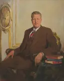 Portrait of Ralph Wilson III by Harold Septimus Power, 1947, oil on canvas, sold Sep 2018