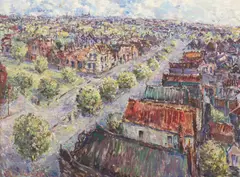 Vic O'connor, Street View, oil on canvas