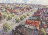 Vic O'connor, Street View, oil on canvas