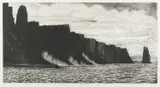 Jeff Makin, Cape Pillar, etching A/P