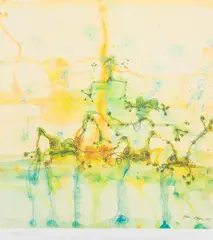 John Olsen, Morning at the Lily Pond, 2015, digital print 286/300