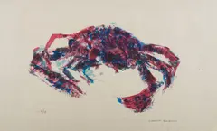 Crab by Charles Blackman, screenprint 1-6/7, sold Jun 2018