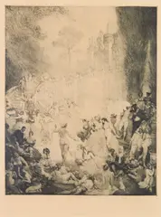 Norman Lindsay, Micomicon, etching, engraving, stipple