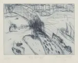 John Olsen, The Bridge, etching 22/35