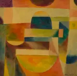 Percy Watson, Abstract Study (Dome and Panel Theme), 1967, watercolour on paper laid on board
