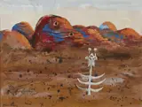 Albert Tucker, Access Isn't Easy, gouache and watercolour on paper