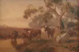 Jan Hendrik Scheltema, Cattle Beside a Watering Hole