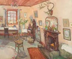Welcome by Criss Canning, c.1984, oil on canvas, sold Jun 2018