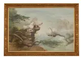 Choo Keng Kwang, Doves in a Landscape, 1995, Oil on canvas
