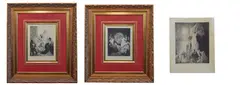 Norman Lindsay, 'Sea Magic' No334, 'Amoured' No 13, 'Beauty's Fortune' No 564, Three x Odana Bloomfield Limited Edition Facsimile Etchings
