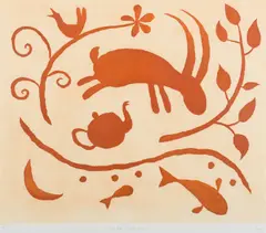 Michael Leunig, The Leap of Faith - Rose, etching 56/75
