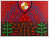 John Coburn, The Third Day: God Created the Earth, screenprint 42/50